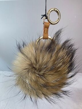 Like Dreams Limited Edition Camel Faux Fur Pom Keychain